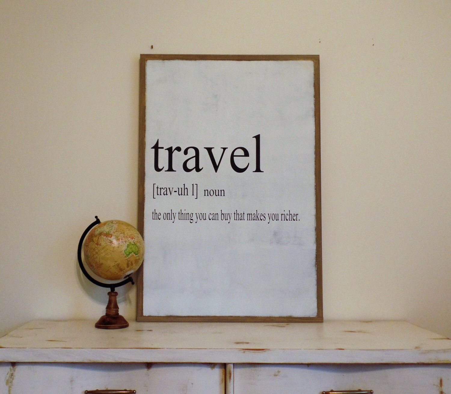 Travel Wooden Sign Inspirational Wood Sign Rusic Verticle