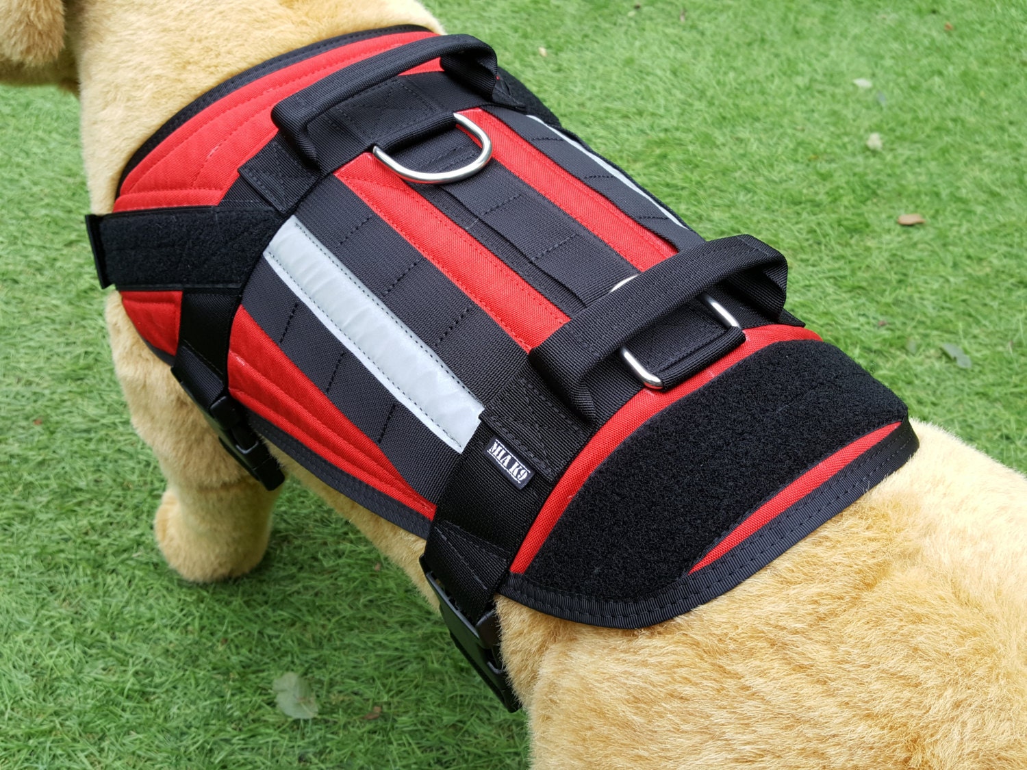 NEW Tactical Military Cargo dog vest VIVID Colours Red