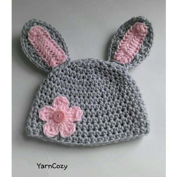 Baby Bunny Hat Baby Bunny Costume Woodland Baby by YarnCozy