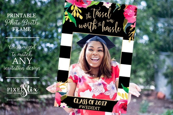 Graduation Party Photo Prop Frame Grad Photo Prop Class of