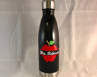 Personalized Stainless Steel Bottle, Teacher Gift, Stainless Steel Water Bottle, Personalized Cup, Personalized Gift, Personalized Teacher