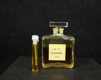 Vintage, Rare, Chanel No.5 Eau De Parfum, old perfume, sample, Vial/Spray, + free sample of Shalimar EDC, discontinued, old formula