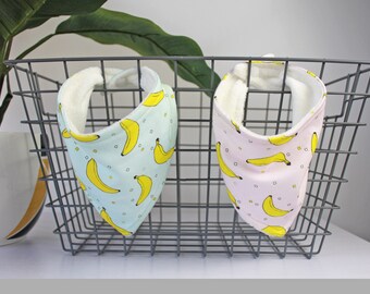 Banana Bandana, Baby Bib, Baby Dribble Bib, Bibs, Baby Gift