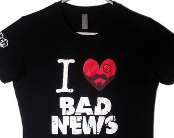Vintage I Heart BAD NEWS T-Shirt