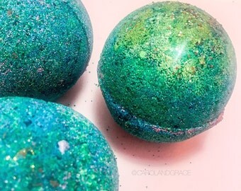 Mermaid Bath Bomb, Jumbo Bath Bomb, Bath Bomb, Bath Fizzy, Mermaid Bath, Colorful Bath Bomb, Bath Bombs, ASHERAH MERMAID SPLASH