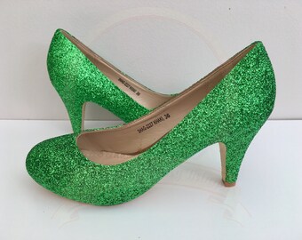 emerald prom shoes