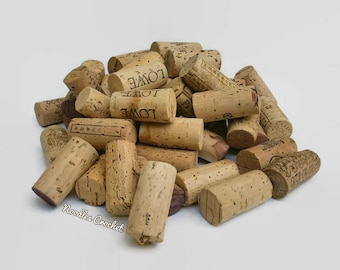 Wine corks, used wine corks, natural corks, 50 or 100 wine corks, cork craft, wine cork craft, craft supplies, DIY craft, DIY project