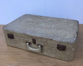 Ancienne valise en cuir - Marchand d'Oublis