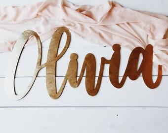 Custom Nursery Name Sign, Nursery Decor, Birthday Decoration, Photo booth Props, Baby shower Backdrop, Nursery Wall Art, Laser Cut Name