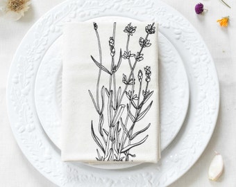 Lavender Tea Towel - Flour Sack Towel - Kitchen Towel - Cotton Dishcloth - Kitchen Hand Towel - Tea Towels - Housewarming - Hostess Gift