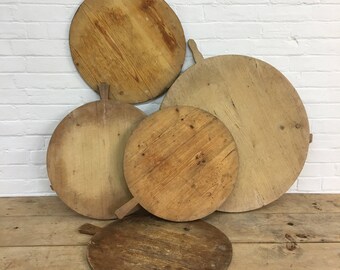 Industrial Vintage Antique Belgium Bakers Bread Board