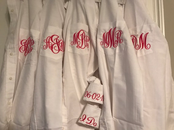 monogrammed oxford shirt