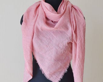 birthday gift|for|her pink scarf girlfriend gift cotton gauze scarf shawl beach scarf womens gift summer scarf womens scarves unique scarf