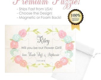 Flower Girl Proposal- Flower Girl Puzzle- Will You Be My Flower Girl Gift- Ask Flower Girl- Will You Be Our Flower Girl- Wedding Proposal