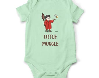 Harry Potter baby bodysuit, Harry Potter baby clothes, Harry Potter Baby gift, Muggle baby bodysuit