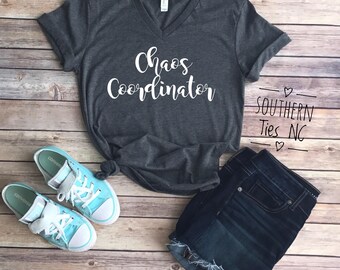 Chaos Coordinator unisex tee, mom tee, teacher tee. Chaos coordinator shirt