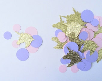 Unicorn Confetti, Unicorn Party Supplies, Unicorn Birthday Party, Unicorn Party Decorations, Pink and Purple Confetti, Princess Birthday