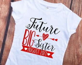 Future Big Sister Shirt - Matching Headband Set - Big Sister Outfit - Big Sister - Announcement Shirt - Big Sister to Be - Girls' Shirts