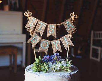 Its A Boy Cake Topper Banner Sign Its A Boy Cake Topper Banner Sign