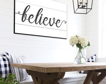 Believe Shiplap Sign Farmhouse Wall Decor Rustic Home Decor Shiplap Home Decor Scripture Signs Bible Verse Signs Rustic Farmhouse Decor