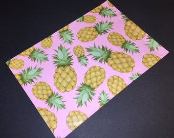 100 Designer PINEAPPLE Poly Mailers 10x13 Envelopes Shipping Bags