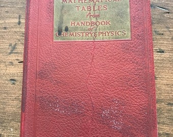 from and of handbook chemistry tables physics mathematical Vintage physics Etsy