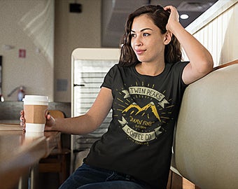 Damn Fine Coffee Co. Unisex/Womens Shirt - Twin Peaks Shirt / Twin Peaks T Shirt / Damn Fine Coffee / Agent Cooper Tshirt / David Lynch Gift