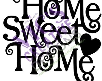 Download Items similar to Home Sweet Home ... SVG cutting file for ...