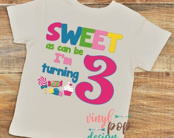 turning 3 birthday shirt