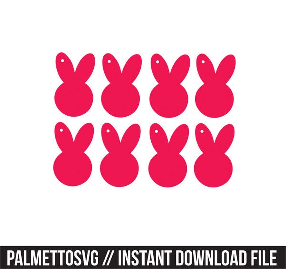 Download easter bunny gift tags svg dxf jpeg png file stencil ...