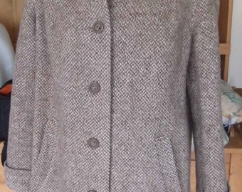 Vintage 1980s pure wool 3/4 lenght jacket size 12/14