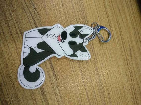 husky plush keychain