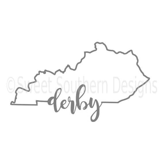 Download Kentucky outline derby SVG instant download design for cricut