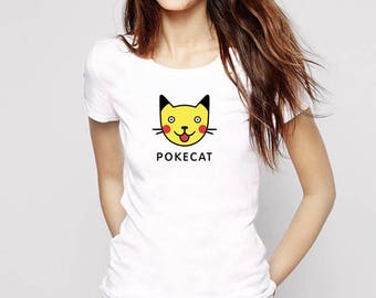 Pikachu Shirt, Pokemon Costume, Cat Shirt, Cat Pikachu, Pokemon Shirt, Pokemon Outfit, Girls Pokemon Shirt, Pokemon, Pikachu, Gift for women