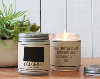 Colorado Scented Candle - Homesick Gift | Feeling Homesick | State Scented Candle | Moving Gift | College Student Gift | State Candles