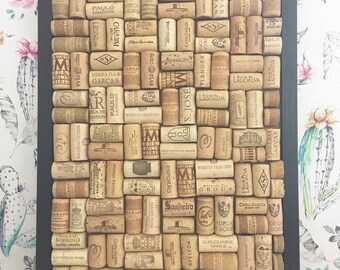 Wine cork board, notice board, cork board, photo display, framed cork board, large cork board, office decor, home organisation, home office