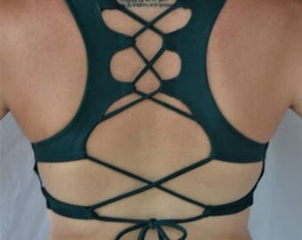 Forest Goddess Top by Lotus Tribe Clothing/Festival Top/Yoga Top/Yoga Bra/Yoga Clothing/Festival Clothing/Yoga Clothes/Sports Bra/Crop Top