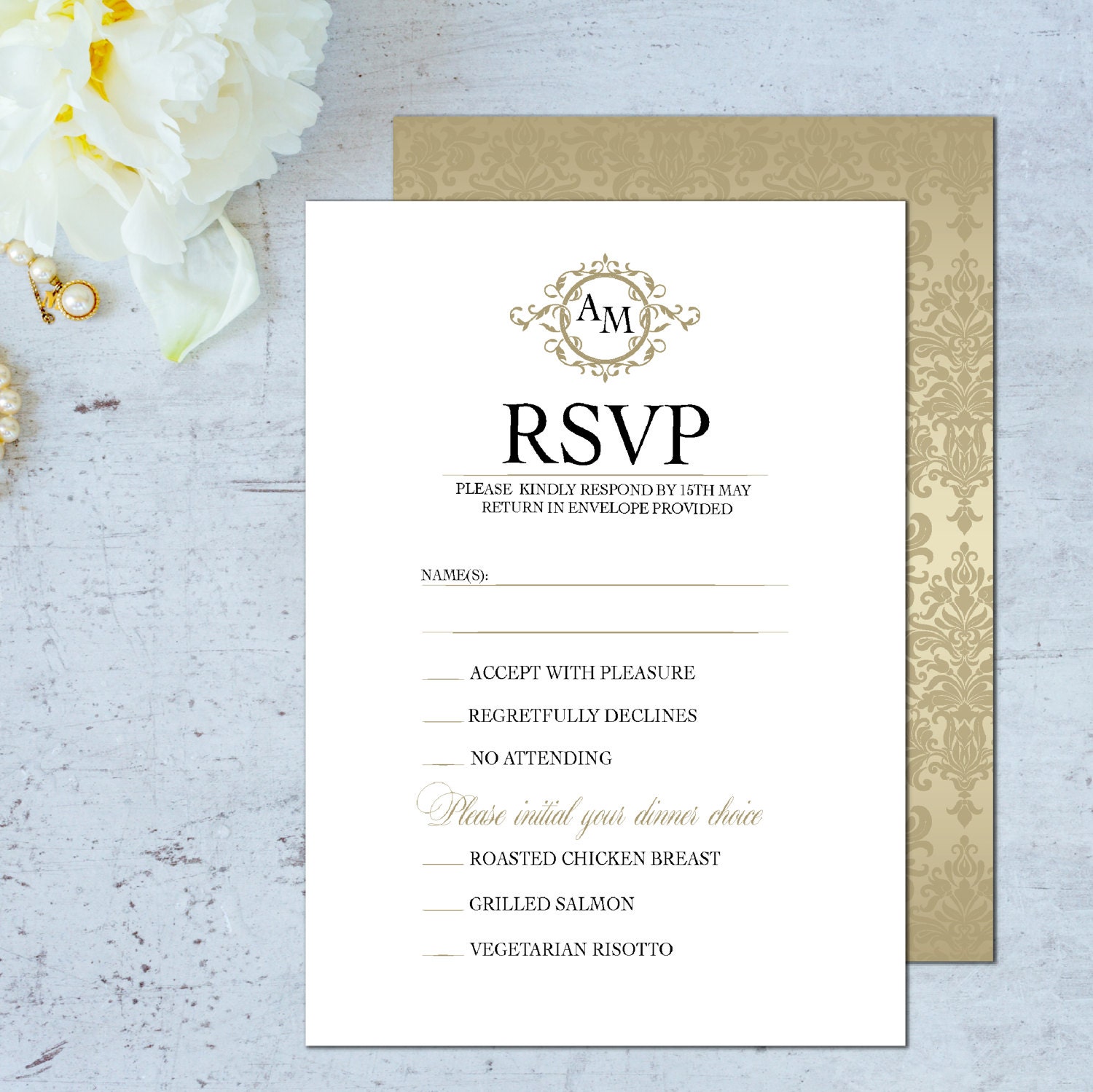 wedding rsvp cards