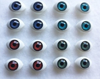 16pcs mixed color eyeball cabochons (always in pairs) eyeball beads eye cabochons doll eyes flatback eye cabochons CA030