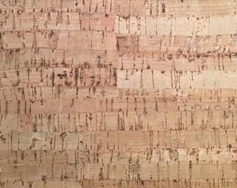 Cork Fabric (US Supplier) - Natural - Cork Leather - Cork Cloth - Vegan Leather Alternative - You Choose Your Cut - Made in Portugal