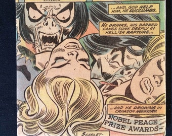 Morbius, The Living Vampire Vintage Marvel Horror Comic Coaster