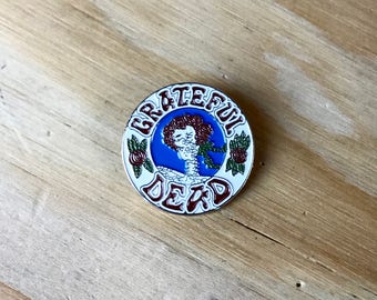 GRATEFUL DEAD PIN - Skull & Roses, Vintage, Enamel Pin, Jerry, The Dead, Vintage, Enamel Pins, Rare, Awesome, Merch, Gift Idea