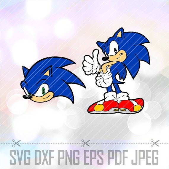 Download Sonic the hedgehog SVG DXF Eps Png Layered Cut File Cricut