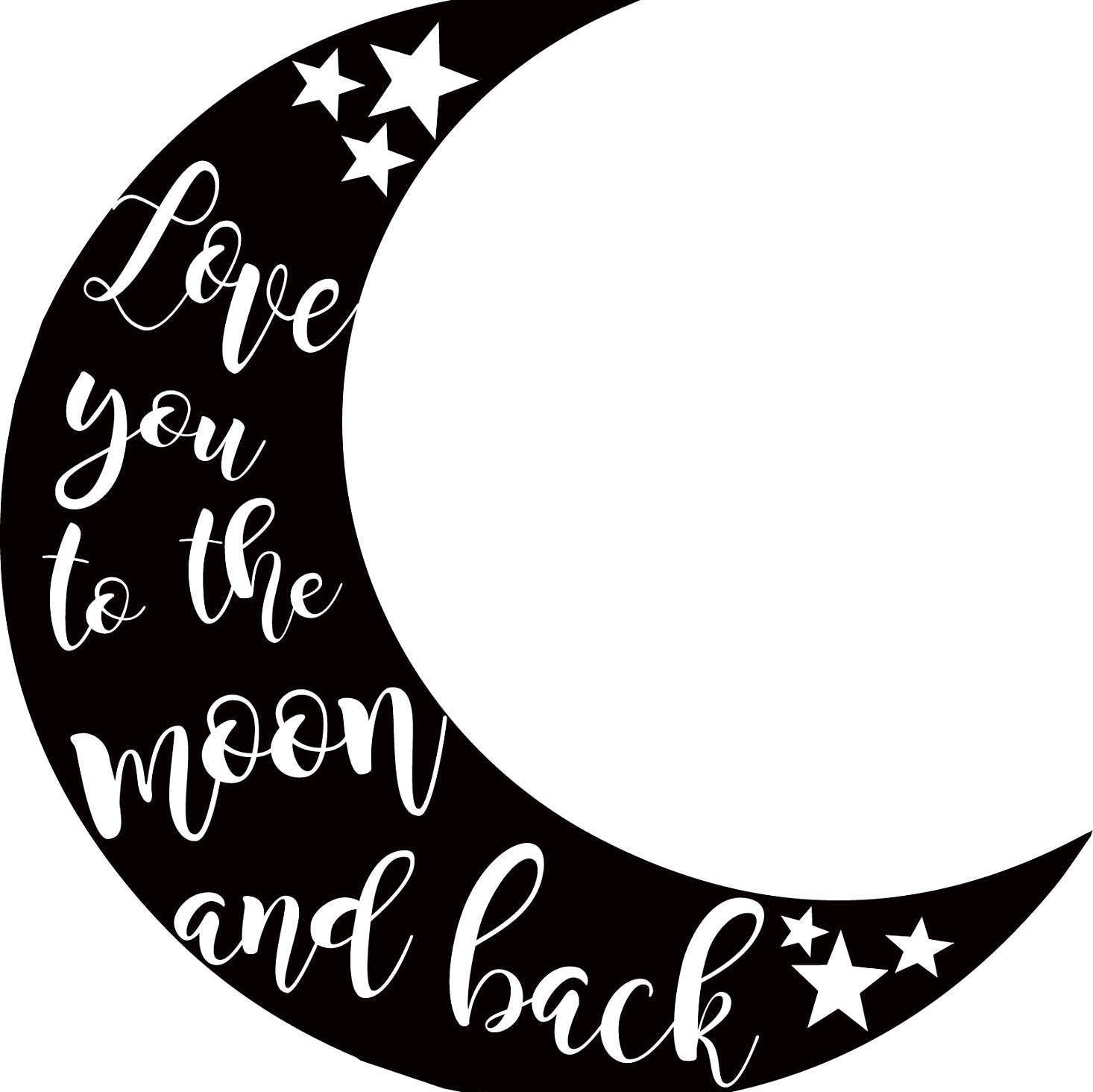 Download Love you to the moon and back SVG Digital download Stars