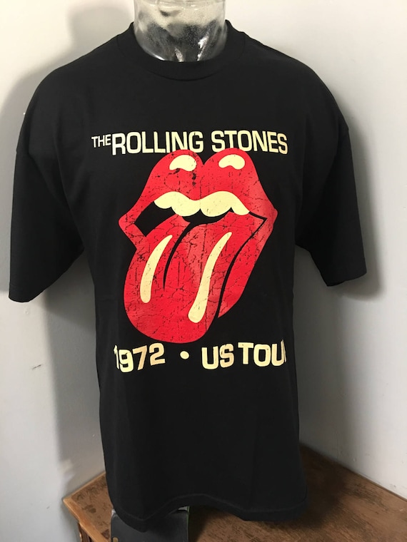 Men's Rolling Stones 1972 US Tour Band T Shirt Rock and