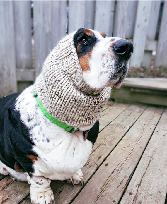Basset Hound Snood Knit Dog Snood Snood for dogs Dog lover