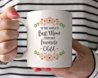 Gifts for Mom from Daughter Funny Birthday Gifts for Mom from Son Mom Coffee Mug Mom Gifts from Daughter Mom Birthday Gift Favorite Peach