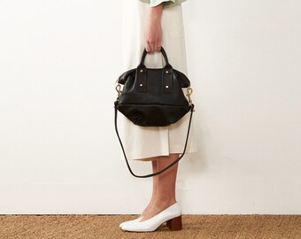 Soft Leather Handbag OPELLE mVanda Mini Convertible Doctor bag