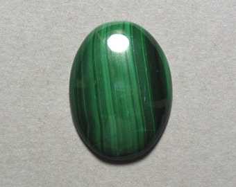 green MALACHITE oval cabochon 22X30mm designer cab