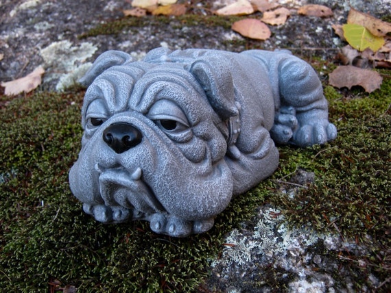 bulldog statue for garden